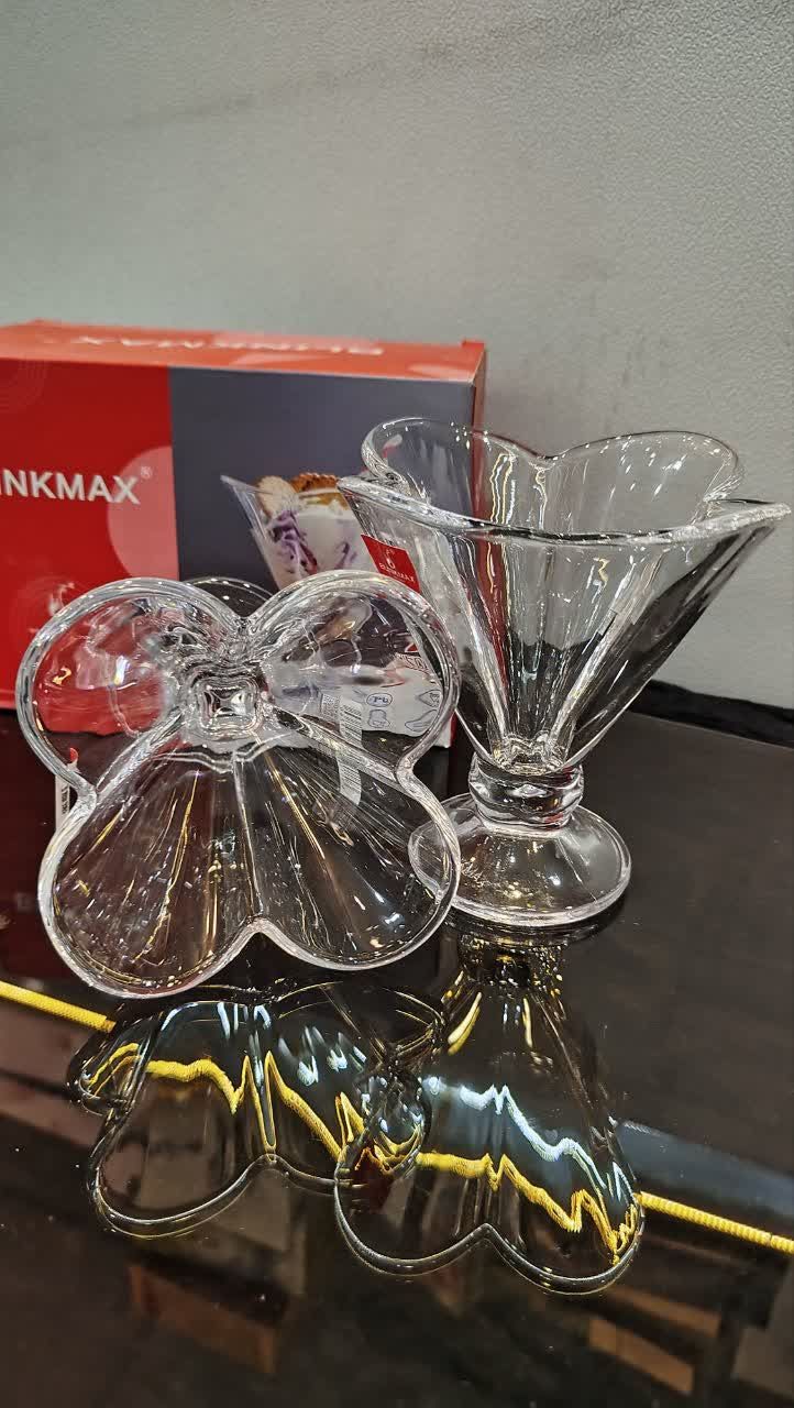 بستنی خوری کریستال (یک جفتی ) گل لاله بلینک مکث