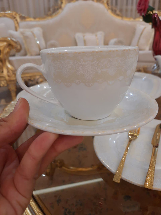 سرویس چینی ۹۴ پارچه مدل طلا طرح محو