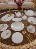 سرویس چینی ۹۴ پارچه مدل طلا طرح محو